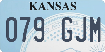 KS license plate 079GJM