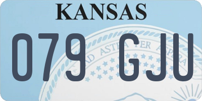 KS license plate 079GJU