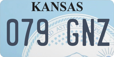 KS license plate 079GNZ