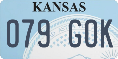 KS license plate 079GOK
