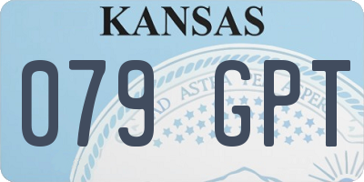KS license plate 079GPT