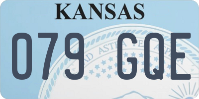 KS license plate 079GQE