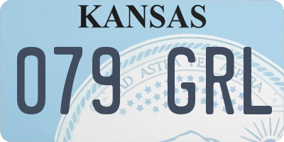 KS license plate 079GRL