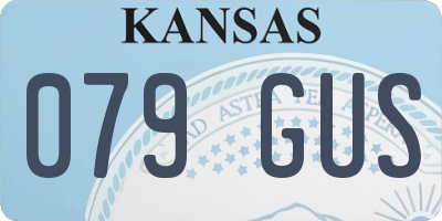 KS license plate 079GUS