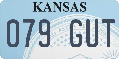 KS license plate 079GUT