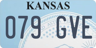 KS license plate 079GVE