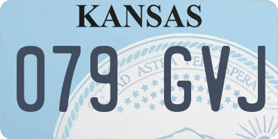 KS license plate 079GVJ