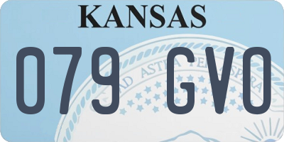 KS license plate 079GVO