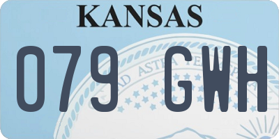 KS license plate 079GWH