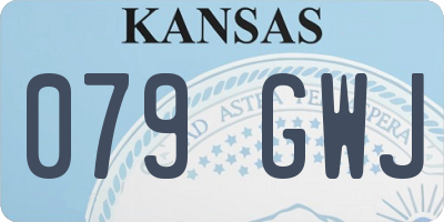 KS license plate 079GWJ