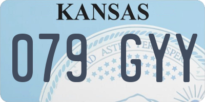 KS license plate 079GYY