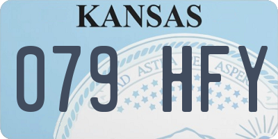KS license plate 079HFY