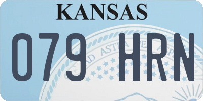 KS license plate 079HRN