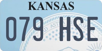 KS license plate 079HSE