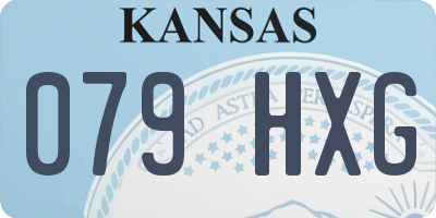 KS license plate 079HXG
