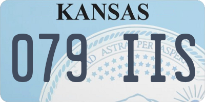 KS license plate 079IIS