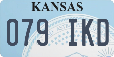 KS license plate 079IKD