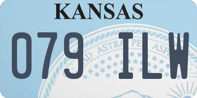 KS license plate 079ILW