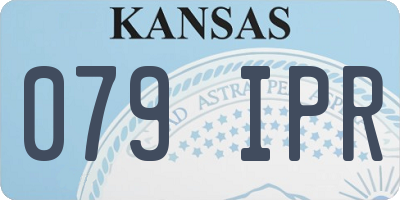 KS license plate 079IPR