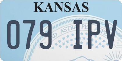 KS license plate 079IPV