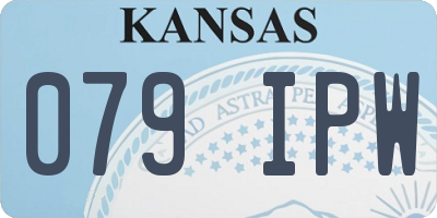 KS license plate 079IPW