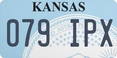 KS license plate 079IPX