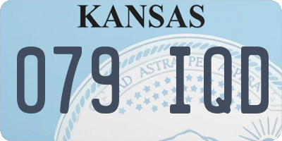 KS license plate 079IQD
