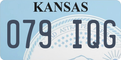 KS license plate 079IQG
