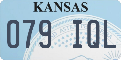 KS license plate 079IQL