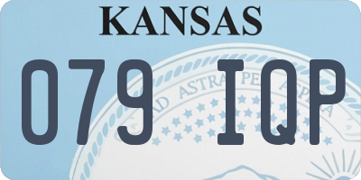 KS license plate 079IQP