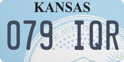 KS license plate 079IQR