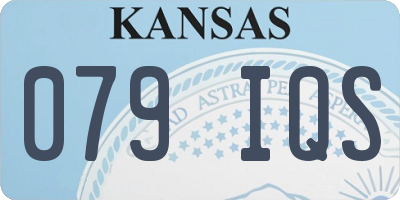 KS license plate 079IQS