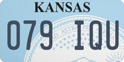 KS license plate 079IQU