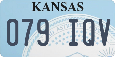 KS license plate 079IQV