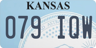 KS license plate 079IQW