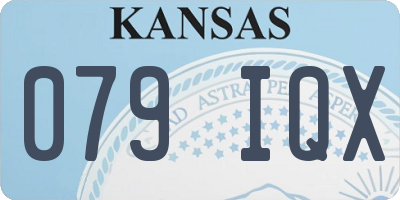 KS license plate 079IQX