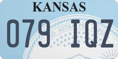 KS license plate 079IQZ