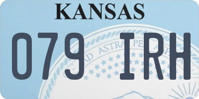 KS license plate 079IRH