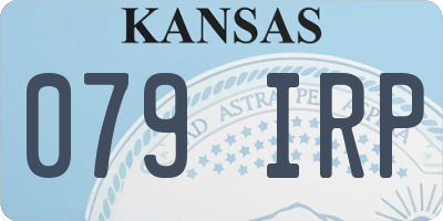 KS license plate 079IRP