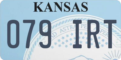 KS license plate 079IRT