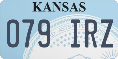 KS license plate 079IRZ
