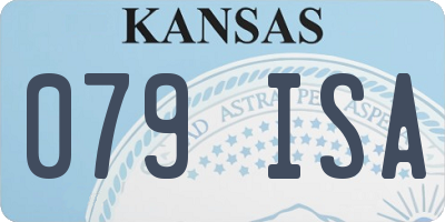 KS license plate 079ISA