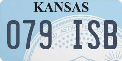 KS license plate 079ISB