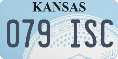 KS license plate 079ISC