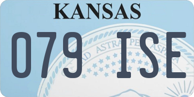 KS license plate 079ISE