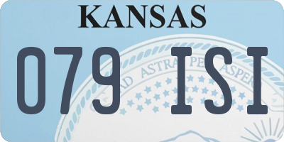 KS license plate 079ISI