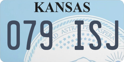 KS license plate 079ISJ
