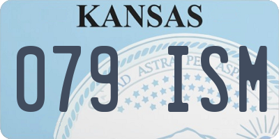 KS license plate 079ISM