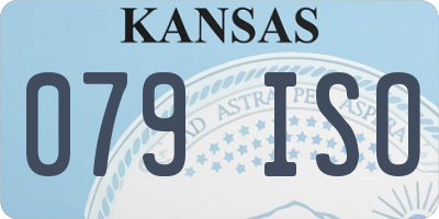 KS license plate 079ISO