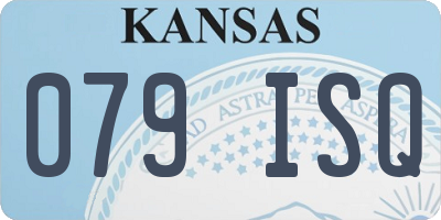 KS license plate 079ISQ
